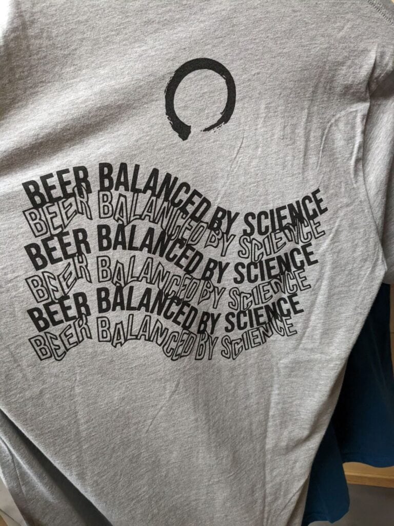 Beer balanced by science t-shirt.