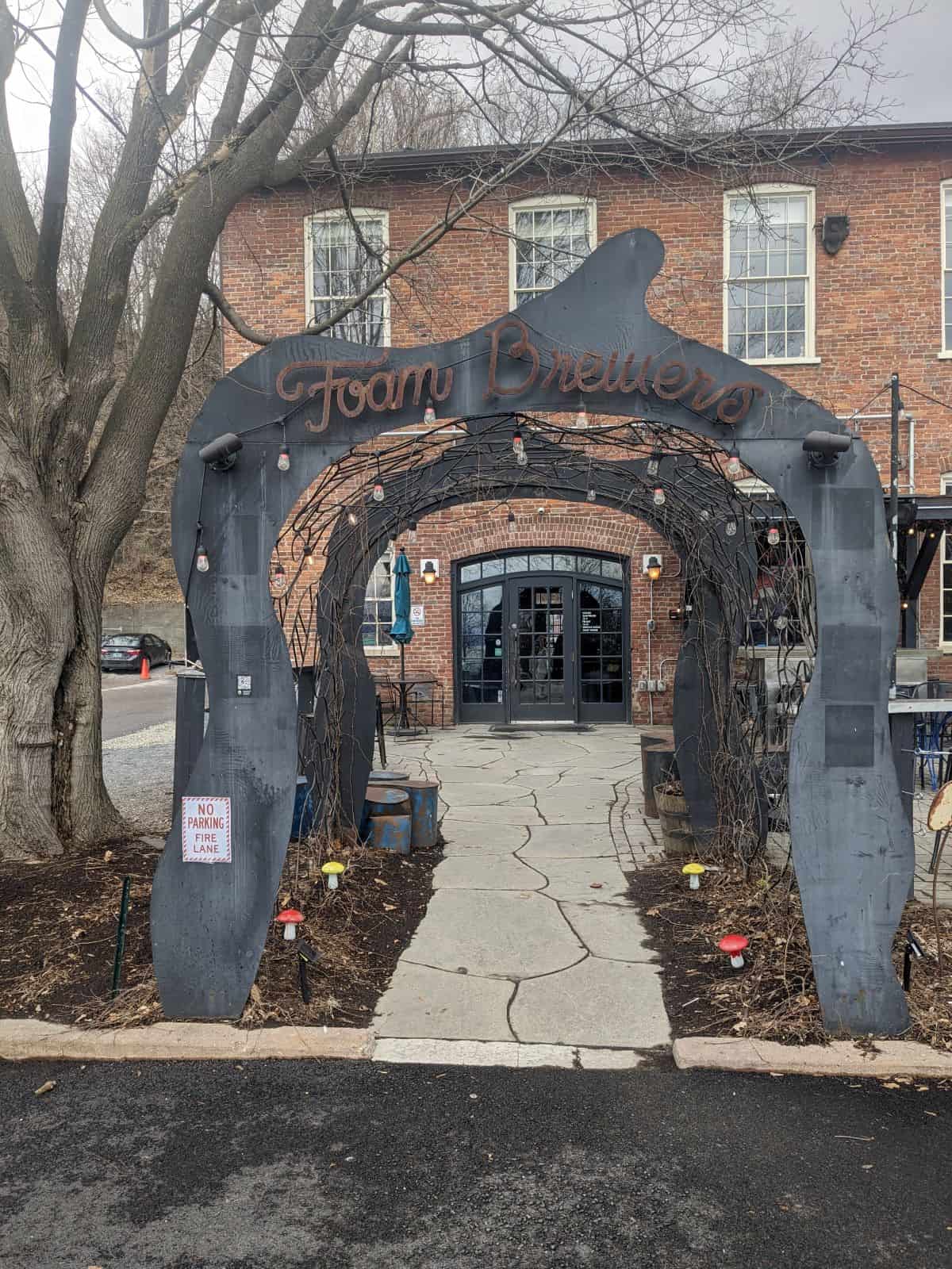 Entrance to Foam Brewers in Burlington VT.