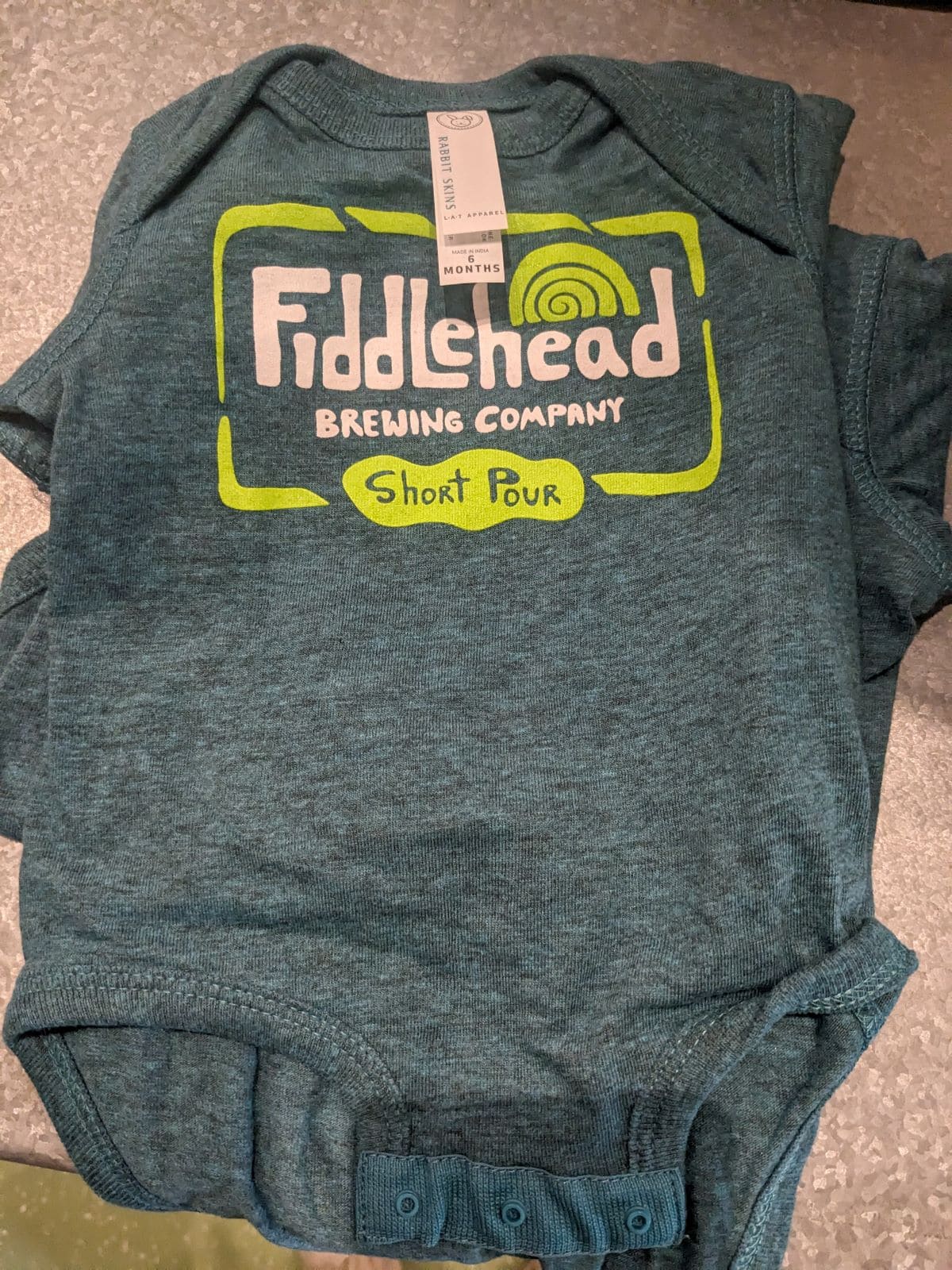 Fiddlehead Brewing Company onesie.